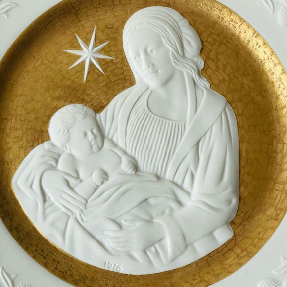 Vintage Franklin Porcelain Silent Night The 1976 Limited Edition Christmas Plate - Picture 3 of 8